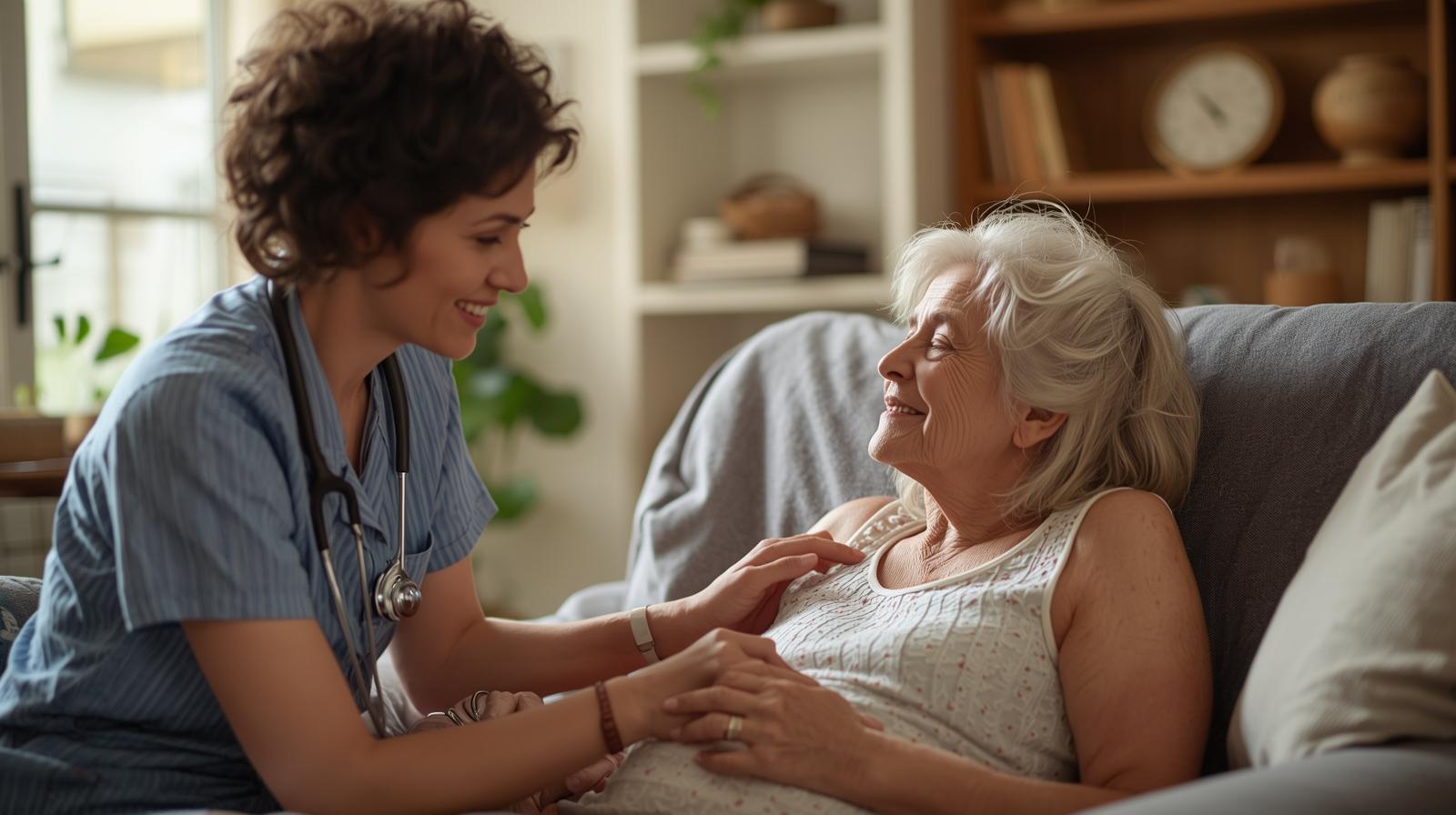 make an image of a caregiving home providing this 24_7 Quality Care Supervision___with a good resolution